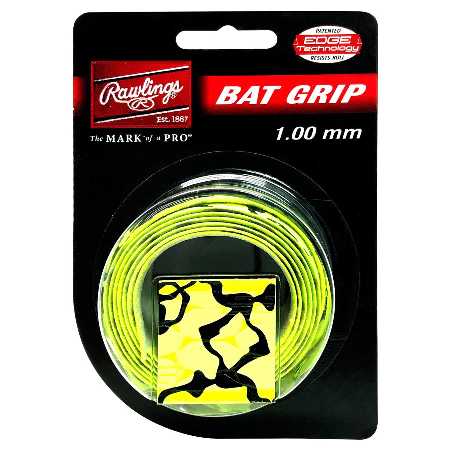 Rawlings 1.00 mm Baseball Bat Grip, Neon Shock